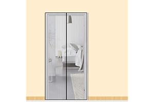 Mosquitera Puerta Magnética, Zalava Cortina Mosquitera, 100 * 210 cm Mosquiteras para Puerta de Balcón, de Salón, de Terraza, Adiós a los Moscas y Mosquitos Negro