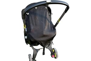 Intimom Pushchair Sun Shade - See Through Pram Shade, Stroller Sun Shade, Pram Sun Shade, Pram Parasol, Sun Shield for Pushchair, Pram Umbrella Universal with SPF 30+, Pram Sun Shade Cover for Pram