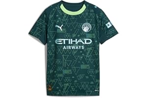 PUMA Manchester City Kids Fourth Shirt 2025/26 Season - Green Terrain