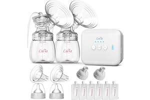 Sacaleches Eléctricos Portátil, Lulia Extractor de Leche de succión fuerte sin dolor bomba de lactanciaultrasilenciosa recargable sin BPA para viajes y hogar