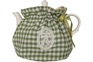 KABAKE Copriteiera in cotone vintage floreale copritesta antipolvere per cucina e casa, con cuscinetto isolante, per casalinga, amica, mamma (colore #22)