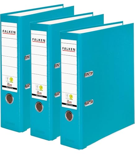 Classeurs En Plastique PP-Color Végan - Lot De 3, 8 Cm, DIN A4, Fabriqué En Allemagne - 11