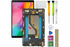 HQB-STAR Galaxy Tablet Tab A 8.0 T 290 Wi-Fi Version LCD Display Touch Digitizer Screen Assembly Replacement for Samsung Galaxy Tab A 8.0 2019 T290 SM-T290 LCD Screen Digitizer Assembly with Frame +Tools Black
