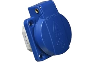 Mennekes 101700021 Bases Schuko 16 A / 230 V Prises de courant, IP 54 Degré de protection Bleu