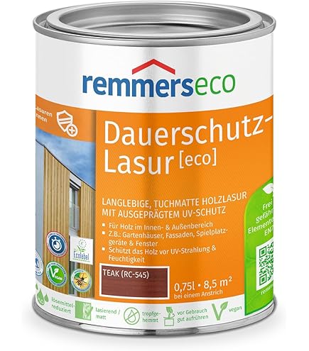 Remmers Houtbeits Long Life UV Hemlock – Duurzame Bescherming voor Buitenhout