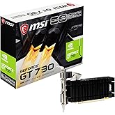 MSI GeForce GT 730 N730K-2GD3H/LPV1 Scheda video - 2GB DDR3, 902 MHz, PCI Express 2.0, 64-bit, DL-DVI-D/HDMI/D-SUB