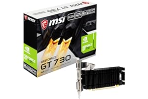 MSI GeForce GT 730 N730K-2GD3H/LPV1 Scheda video - 2GB DDR3, 902 MHz, PCI Express 2.0, 64-bit, DL-DVI-D/HDMI/D-SUB