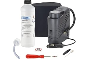 ‎ELASTOFIT ELASTOFIT Reifenpannenset Compact für alle PKW 12V Kompressor Reifendichtmittel (Compact)