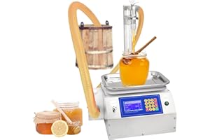 BIXUYOU Efficiente riempitrice di liquidi, riempitrice di bottiglie da 20 ml-10000 ml, riempitrice per pesatura a pompa peristaltica per liquido viscoso di marmellata di miele