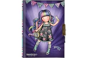 SANTORO Safta, diario Gorjuss Fairground Up And Away 12,8 x 17,5 x 2 cm Unisex-Bimbi, multicolore, Talla única
