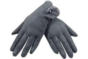 Dokpav Womens Winter Warm Gloves Touch Screen Phone Soft Warm Lined Thick Gloves Windproof for Outdoor Sports,Driving,Running,Walking