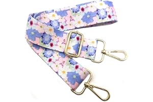 Keriocusi Tracolla per Borse Donna Colorato Cinghia della Borsa Larga, Tracolla Regolabile con Gold Moschettone, Durevole per Crossbody Borsa, Borsetta, Chitarra DIY Spalla Accessori per Ragazze, 601