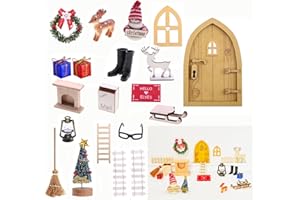 Diketone Puerta Elfo Navidad,Elfo Navidad Decoración del Salón Adviento para Niñas y Niños 2024，Elfo Navidad Muñeco Decoracion Navidad