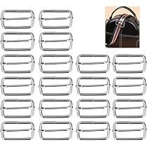 Lot De 8 Anneaux En D Métal 38mm - Pour Sanglies Sacs & DIY | Argenté, Épaisseur 4mm