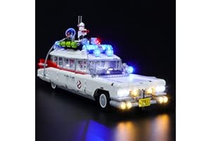 YEABRICKS Kit de Luces LED para Lego-10274 Creator Expert Ghostbusters ECTO-1 Modelo de Bloques de Construcción (Juego de Lego NO Incluido)