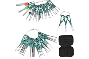 Fangehong 41 Piezas Pin Extractor, Herramienta de Eliminación de Terminales Kit, Terminal Removal Tool, Cable de Coche Herramienta de Extracción, Extractor de Pin de Conector Crimpado