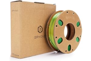 PLA Filament 1,75 mm Silk, ENISINA Filament PLA Shiny Silky Shine do drukarek 3D, Precisão Dimensional +/- 0,03 mm, 200 g (żółty i zielony)