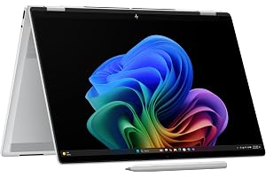 HP OmniBook X Flip 2-in-1 Laptop Next Gen AI Laptop 16-AS0001NE | 16" 2K Touchscreen | Intel Core Ultra 7 258V | 32GB LPDDR5x RAM | 1TB SSD | Windows 11 | Glacier Silver | En/Ar Keyboard | UAE Version