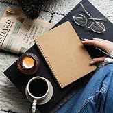 A5 Kraft Cardboard Cover 70 Leaves 110 grams Striped Notepad