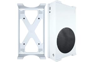 Q-View Xbox Series S Wall Mount Bracket By Q-View - NV-2000W - Secure Under Desk Mounting - Signature X Design - Mounting Kit Supplied - Made In UK - Plastic - White