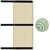Cat Paw Table, Sisal Scratching Mat for Cats, Table Paw Scratcher, 25 x 63 cm, with 1 Sisal Ball, for Tables, Benches, Sofas,