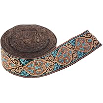 PH PandaHall Vintage-Jacquard-Band 7 M – 3,3 Cm Breit, Boho-Spitzenmuster Für Nähen, Deko & Geschenke