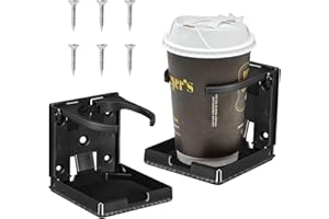 Pmueuff Lot de 2 Porte Gobelet Voiture, Universel Pliable Porte-Gobelet, Porte-Gobelets À Boissons Et À Café, pour Camping-Car, Yacht, Van - Convient à la Plupart des Tailles 60-100 mm