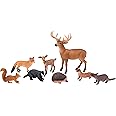 MOJO – 8pc British Woodland Wildlife Playset | Hand-Painted Toy Figure | Wildlife Collection | True to Life & Highly Detailed | Designed in UK