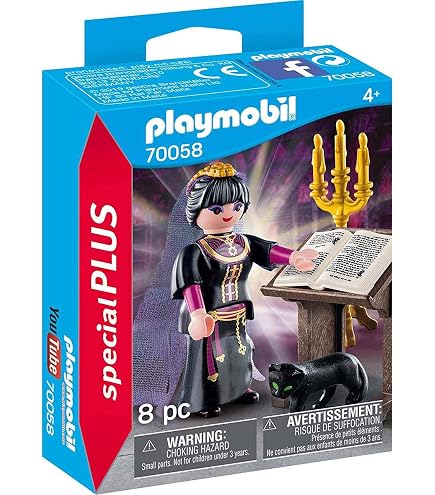 Playmobil Special Plus – Figurine Sorcière Avec Chat – Jouet Multicolore – Dès 4 Ans