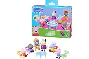 Peppa Pig Hasbro, Playset Gruppo di Gioco di Peppa, Set con 5 Action Figure di Personaggi in Plastica e Accessori, Giochi per Bambine e Bambini da 3 Anni in su