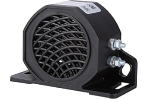 KSTE Cuerno de caracol - 12-80V 105 DB Alarma de advertencia de aviso sonoro universal coche, zumbador de marcha atrás universal, sirena de alarma equipo pesado del vehículo camión del automóvi