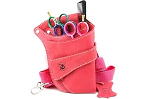 ‎JAG SHAVING GERMANY Haryali London Haarscheren Tasche - professionellen Haarscheren Tasche - Scherentasche - Rosa Farbe Scherentasche – Damen Salon Schere-Tasche – Tasche halter für Scheren, Rasierhobel und Kämmen