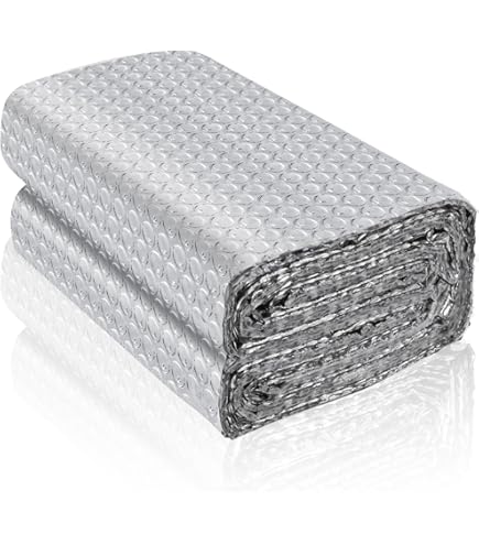 Aluminium Isolierfolie 5mm - Selbstklebend Für Dach, Boden, Garage | 1m Breit, Wärmedämmung