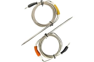 QFIRE Meat Probe Compatible with Weber SmokeFire EX4/EX6 Wood Fired Pellet Grill,2-Pack