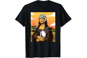 FUNNY RUGBY OUTFITS BY RUGGER WEAR Mona Lisa ama rugby! Divertente Rugby Fan Maglietta