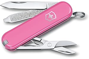 Victorinox, Classic SD, Navaja Multiuso Suiza, Cuchillo bolsillo, Regalo, 7 Funciones, Hoja pequeña, Lima de uñas