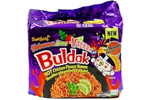 SAMYANG | Nudeln Habanero Chicken Hot 5x140g Ramen | NEU | Fertignudeln Instant Fire Noodles | sehr scharf | Ramyun Halal