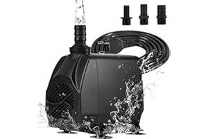 BACOENG Bomba de agua Bomba sumergible, Bomba de acuario Jardín, 100W 3800L / H, Altura 4 m