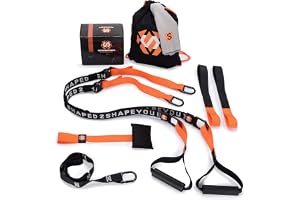 Septagon Sports® Premium Sling Trainer Set V.2024 Suspension Trainer Med Handduk, Ryggsäcksväska Och Träningsbok - Sling Trainer För Funktionell Träning Med Dörrankare + Kvalitetscertifikat