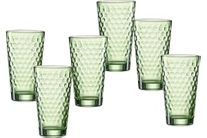 Ritzenhoff & Breker Longdrinkgläser-Set Favo, 6-teilig, Grün, Glas
