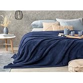 Mulberry Wellsoft Battaniye Televizyon Battaniyesi Peluş Polar &Ccedil;ift Kişilik 220x230 - Lacivert
