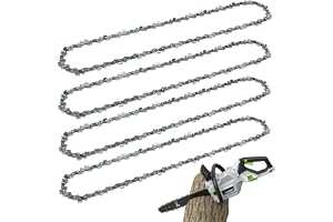 Ollanoos 4 stycken 35 cm (14 tum) sågkedja, 3/8 "LP 0,043" (1,1 mm) med 52 drivlänkar, ersättning för Bosch AKE3000, AKE30-17