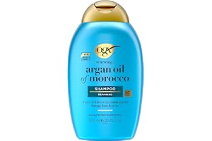OGX Argan Oil of Morocco Shampoo (385 ml), regenererande hårschampo reparerar hårskador synligt redan efter den första använd