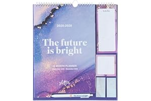 Grupo Erik: Calendario Famiglia 2026 Glitter | Calendario 2026 da muro con 4 colonne, 30x34cm, da Settembre 2025 a Dicembre 2026 con To Do List, stickers e penna inclusa