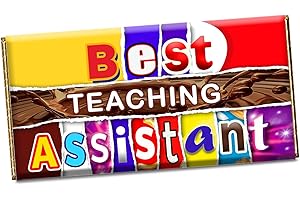 DTTRA Best Teaching Assistant Chocolate Bar Wrapper Novelty Gift for Teacher Lecturer CH-685 (without chocolate bar)