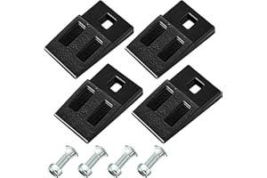 Hicarer 2 Pack 3 Point Auger Cutting Edge with Screw Square Hole Replacement Auger Teeth with Hardware for Most Heavy Duty 3 Point Post Hole Digger