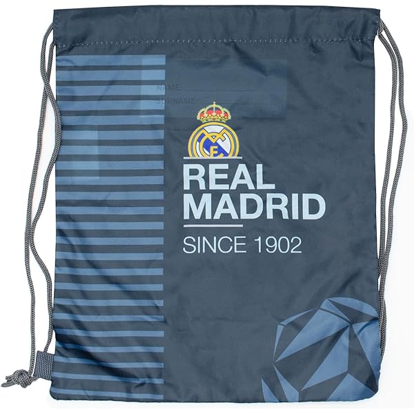 Bolsa Deportiva Real Madrid Infantil 26x32 Cm, Oficial, Para Niños 5-12  Años