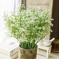 SATYAM KRAFT 20 Pcs Artificial Baby’s Breath Flowers (Gypsophila) Bouquet for Gifting, Home Decor, Bedroom, Table Centerpiece