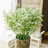 SATYAM KRAFT 20 Pcs Artificial Baby’s Breath Flowers (Gypsophila) Bouquet for Gifting, Home Decor, Living Room, Bedroom, Tabl