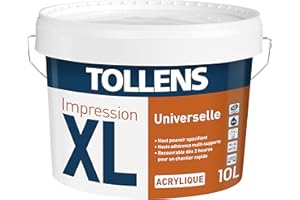 Tollens Sous couche Professionnelle - Multi-supports XL Impression UNIVERSELLE - Toutes pièces - 10L = 120m2
